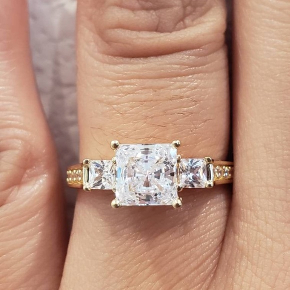 2.5 Ct Created Diamond 14K Real Solid Gold